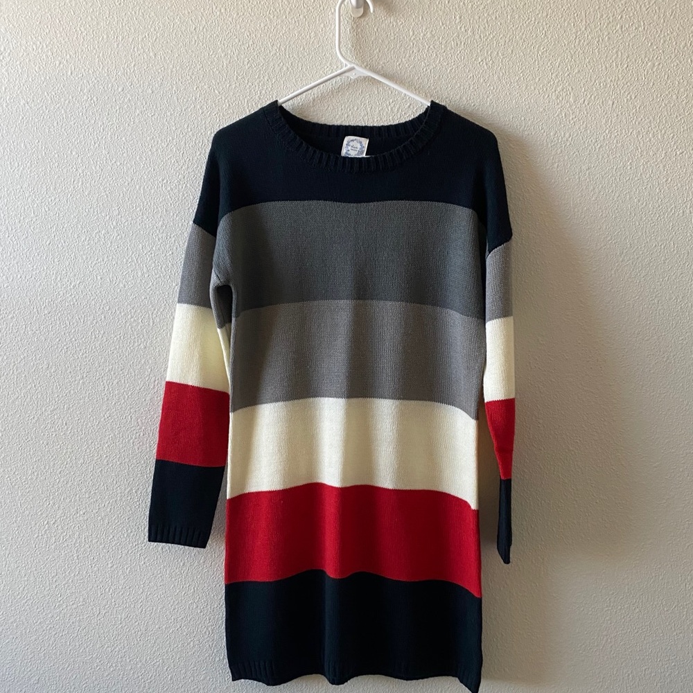 Color Block Sweater Dress